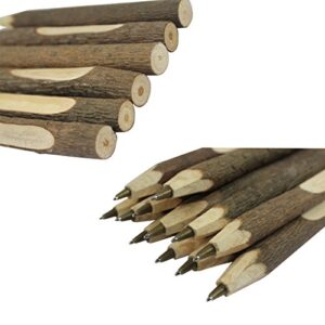 Sipliv Handmade Wooden Ballpoint Pen Creative Original Ecological Wood Pen Long Style (about 6.7 inches, 17 cm) - 6 pcs