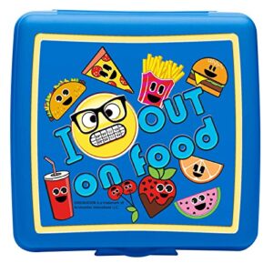 Zak Emojination Embossed Sandwich Container