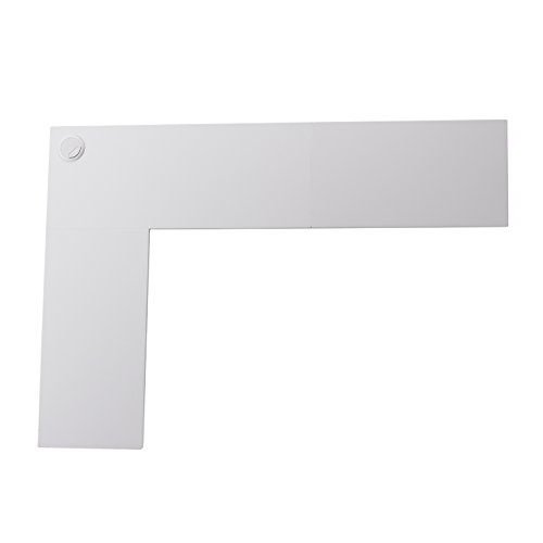 Southern Enterprises Corner Wall Mount Desk, White