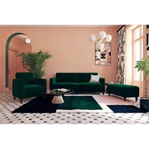 DHP Ivana Tufted Futon, Green Velvet