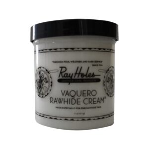 ray holes leather care products vaquero rawhide cream, ideal for conditioning and water-proofing rawhide and other fine and exotic leathers, pint container