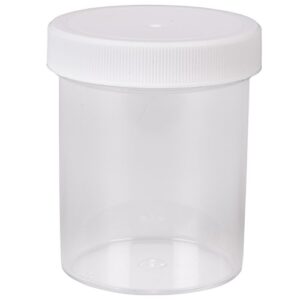 Maddie Rae's Storage Jars 4oz (12 pack) - Wide Mouth, Air Tight Container, and Refillable Organizer Jars with White Lids, Perfect for Makeup, DIY Crafts for Kids, Gifts, Charms, Beads, Sprinkles