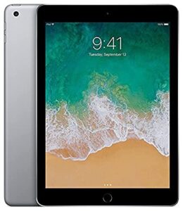 apple ipad (5thgeneration) wi-fi, 128gb - space gray (renewed)