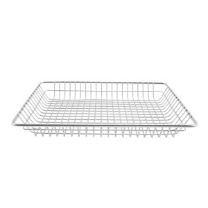 g.e.t. 4-835812 metal rectangular wire serving tray, stainless steel