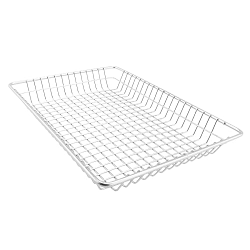 G.E.T. 4-835812 Metal Rectangular Wire Serving Tray, Stainless Steel