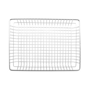 G.E.T. 4-835812 Metal Rectangular Wire Serving Tray, Stainless Steel