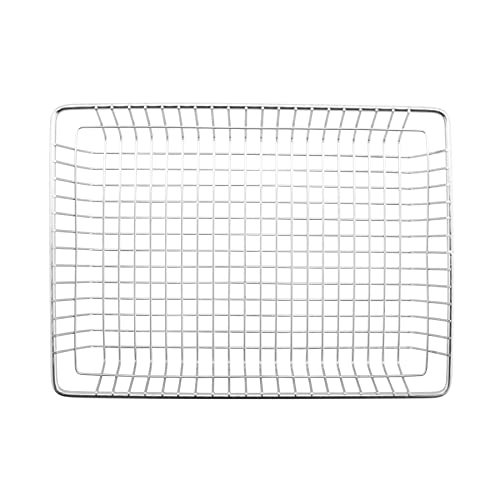 G.E.T. 4-835812 Metal Rectangular Wire Serving Tray, Stainless Steel