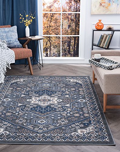 Universal Rugs Logan Area Rug, 4' x 5', Gray