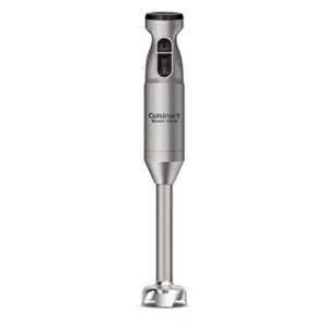 cuisinart hand blender, smart stick 2-speed hand blender- powerful & easy to use stick immersion blender for shakes, smoothies, puree, baby food, soups & sauces, silver, csb-175svp1