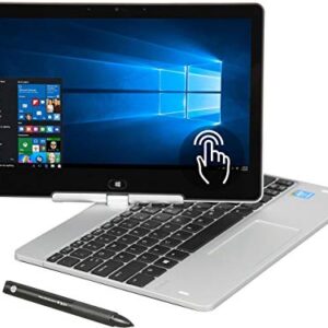 2018 HP EliteBook Revolve 810 G3 11.6" HD Touchscreen Laptop Computer, Intel Core i5-5200U up to 2.70GHz, 4GB RAM, 128GB SSD, USB 3.0, WLAN 802.11ac, Windows 10 Professional