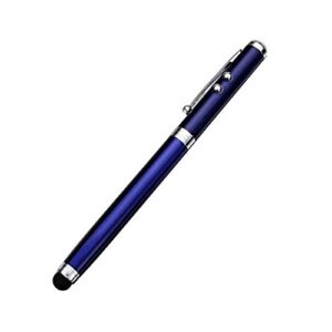 coomax stylus pen - multi-functional - red pointer + white led flashlight + stylus pen + ball-point pen - blue (blue)