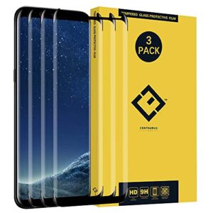 (3-pack) compatible with samsung galaxy s9 screen protector, [9h hardness] [ultra-thin] [anti-scratch] hd clear tempered glass protective film fit galaxy s9 sm-g960 g960u g960f g960n g9600 g9608 5.8"