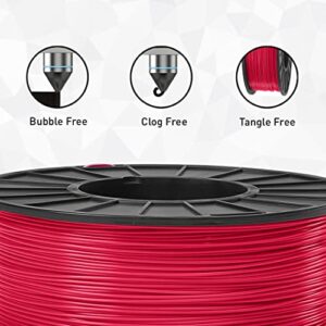 ABS 3D Filament 1.75mm Diameter - No Tangle, No Clogging & Good Impact Resistance - Black -1kg