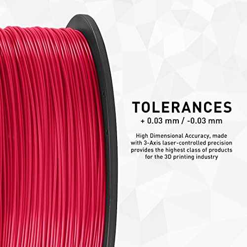 ABS 3D Filament 1.75mm Diameter - No Tangle, No Clogging & Good Impact Resistance - Industrial Grey -1kg