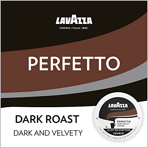 Lavazza Perfetto Single-Serve Coffee K-Cup Pods for Keurig Brewer , Dark and Velvety Roast, 10-Count Boxes (Pack of 6)