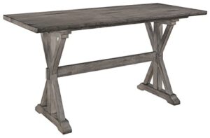 homelegance amsonia 72" x 30.5" counter height table, gray
