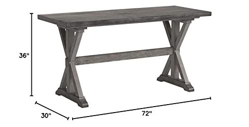 Homelegance Amsonia 72" x 30.5" Counter Height Table, Gray