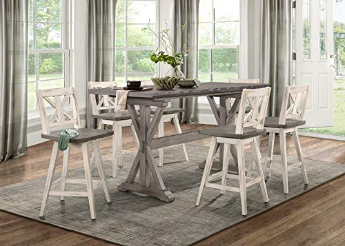 Homelegance Amsonia 72" x 30.5" Counter Height Table, Gray