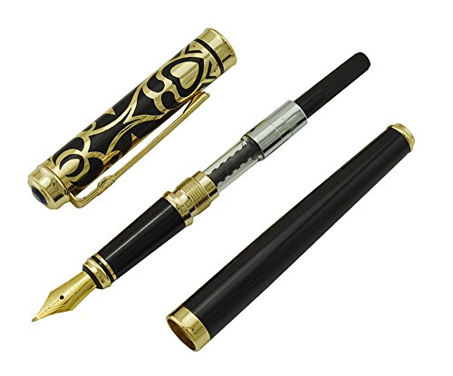 Lanxivi Duke Sapphire Fude Pen Calligraphy Fountain Pen Fine to Broad Size for Signature and Art Drawing