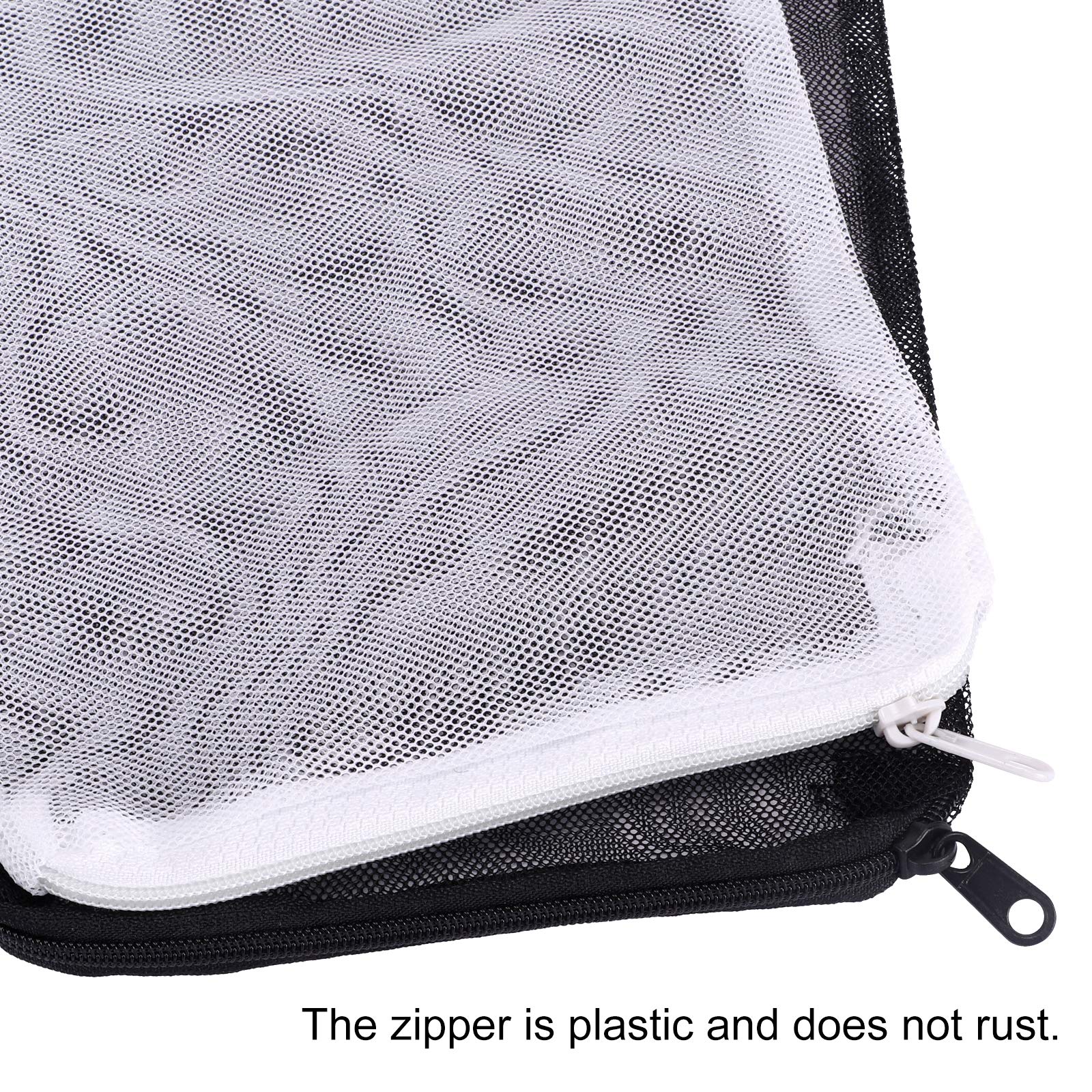 DEPEPE 10pcs Aquarium Filter Media Bags with Zipper for Activated Carbon, Biospheres, Ceramic Rings
