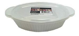 sure fresh professional oval food container with lid