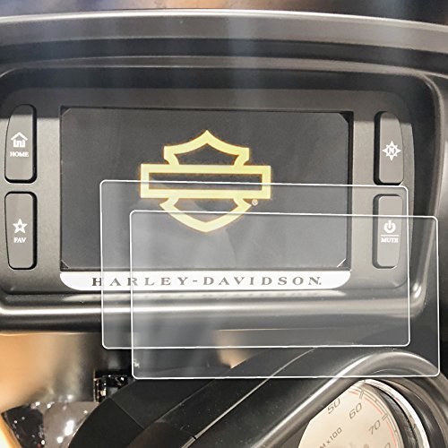 2) 2014-2018 Compatible with Harley Davidson Road Glide Boom Box Motorcycle Screen Saver 2pc Custom Fit Invisible High Clarity Touch Display Protector Minimizes Prints 6.5 Inch