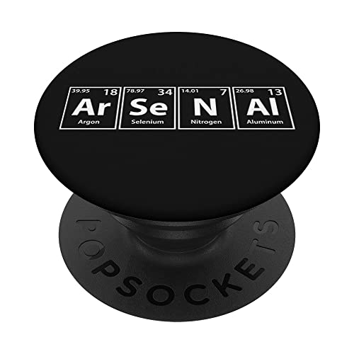 Periodic Tees Co. Arsenal (Ar-Se-N-Al) Periodic Table Elements Spelling PopSockets Stand for Smartph