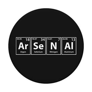 Periodic Tees Co. Arsenal (Ar-Se-N-Al) Periodic Table Elements Spelling PopSockets Stand for Smartph