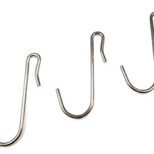 eeZe Rack ST-JH-01 304 Stainless Steel Heavy Duty S Hooks S Shaped Hooks Hangers (20-pack, 304 Stainless)