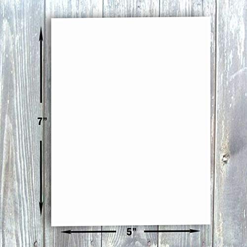 Hamilco White Cardstock Thick Paper - Blank Index Flash Note & Post Cards - Greeting Invitations Stationary - Flat 5 X 7" Heavy Weight 100 lb Card Stock for Printer – 100 Pack