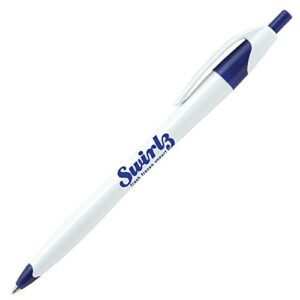 ummah promotions personalized classic click pen printed with your logo or message (navy) - 300 qty