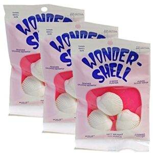 (3 packages) weco wonder shell natural minerals (3 pack), small - total of 9 shells