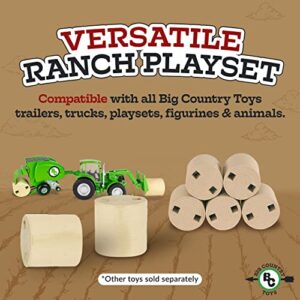 Big Country Toys 5-Piece Hay Bale Set - Toy Hay Bales for Farm Animal Toys for 3 Year Old Boys & Girls