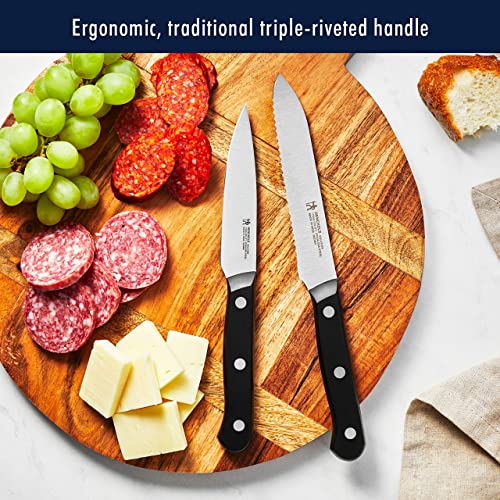 HENCKELS Solution Razor-Sharp 12-pc Knife Set, Chef Knife, Bread Knife, Steak Knife, German Engineered Informed by 100+ Years of Mastery