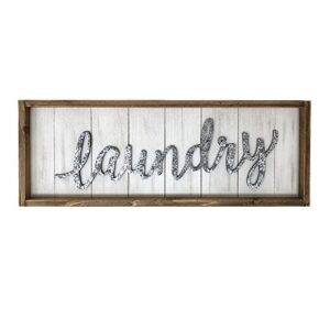 paris loft rustic laundry wood wall sign plaque, laundry room decor wall hanging sign decor