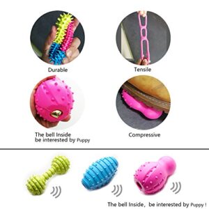 SZKOKUHO 17 Packs Durable Pet Puppy Dog Chew Toys Set Puppy Teething Ball Toys Puppy Rope Dog Tug Toy Safety Design for Small Dogs