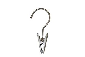 nahanco 610ecs12 swivel boot clip hanger, brushed chrome, metal clip, 4.5” (pack of 12)