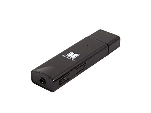 Monolith Hi-Res DAC Headphone Amp - Black with Savitech SA922 Controller, 32-bit HyperStream, Plug and Play