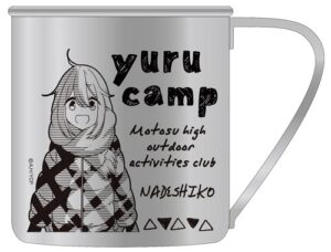 yuru camp nadeshiko kagamihara character metal tin mug travel cup cospa collection anime art