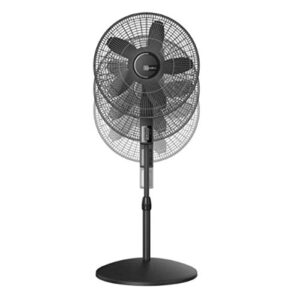 lasko, black, s18610 elite collection quiet blade pedestal fan with remote control and adjustable thermostat