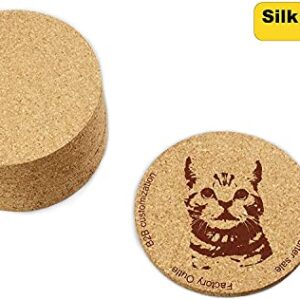 Keklle Round Cork Coasters - Set of 40 For business,Best Drink Coaster for Drinks in Office, Home, or Cottage