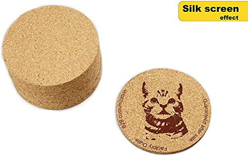 Keklle Round Cork Coasters - Set of 40 For business,Best Drink Coaster for Drinks in Office, Home, or Cottage