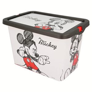 stor st-02644 02644 click storage box, cartoon, multicoloured, mediano