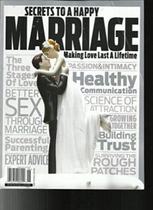 secrets to a happy marriage magazine, making love last a lifetime issue, 2018
