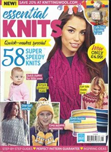 essential knits, issue, 2017 issue, 03 free gifts or inserts are not included.