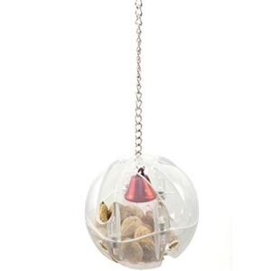 LIANCHI Parrot Creative Foraging Systems Foraging Ball- Bird Intelligence Growth Cage Acrylic Box Toys (A)