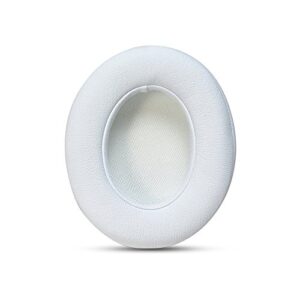 MMOBIEL Ear Pads Cushions Compatible Beats by Dr. Dre Solo 2/3 Wireless Headphones Memory Foam Protein Leather (White)