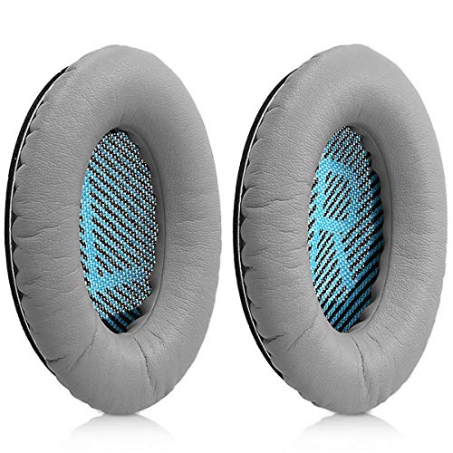 MMOBIEL Ear Pads Cushions Earpad Compatible with Bose QuietComfort Headset QC2 QC15 QC25 QC35 AE2 AE2i AE2 AE2-W (Grey)