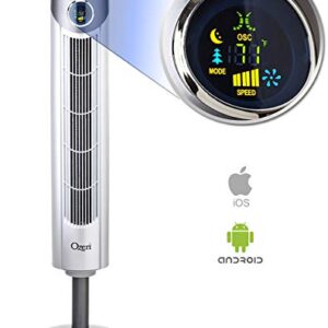 Ozeri Ultra 42” Oscillating Tower Fan, with Bluetooth and Noise Reduction Technology