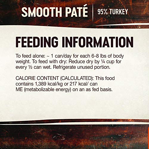 Wellness Core 95% Natural Grain Free Wet Canned Cat Food, Turkey, 5.5-Ounce Can (Pack Of 12)